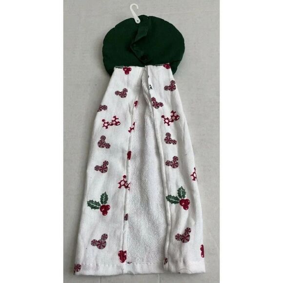 Disney Minnie Mouse Christmas Holiday Hanging Towel Pot Holder Yuletide Cheer - Picture 6 of 7
